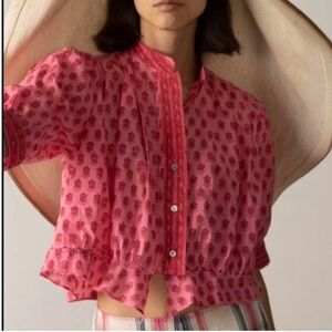 Alix Of Bohemia Rhiannon Quince Blouse - pink quince Size medium